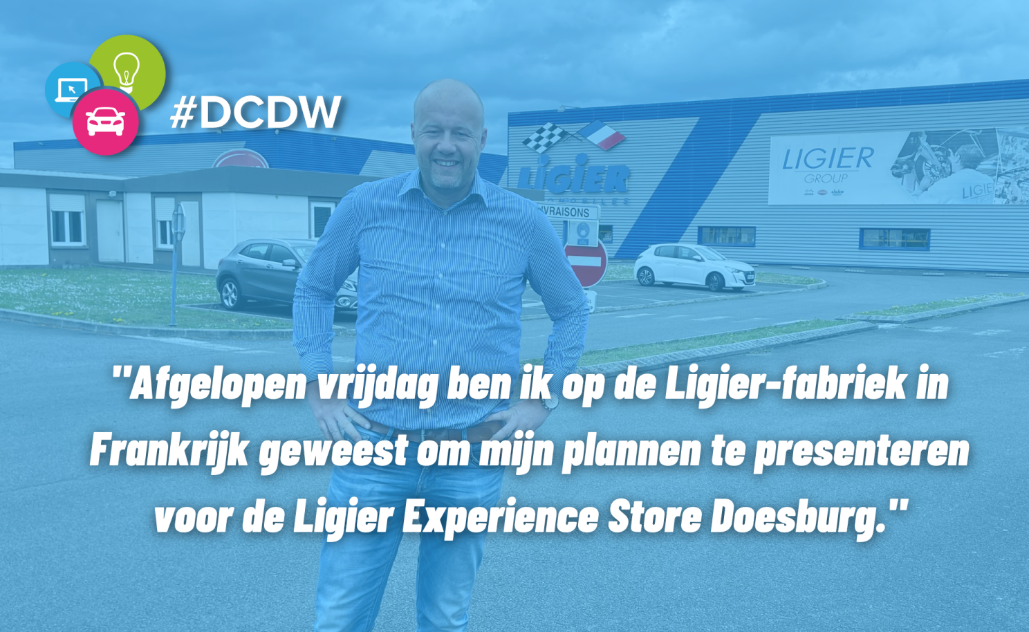 Afgelopen vrijdag ben ik op de Ligier-fabriek in Frankrijk geweest om mijn plannen te presenteren voor de Ligier Experience Store Doesburg